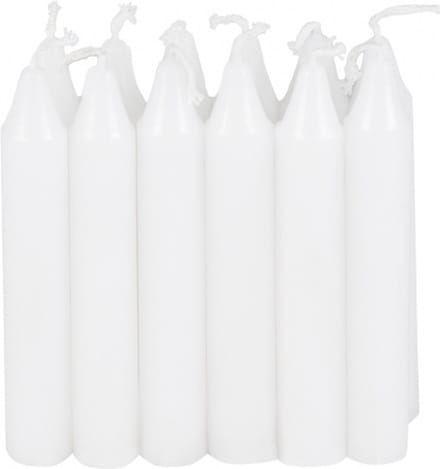 lampionkaarsen 9 cm wax wit 12 stuks
