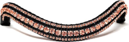 Frontriem Rose Gold & Black/Cob