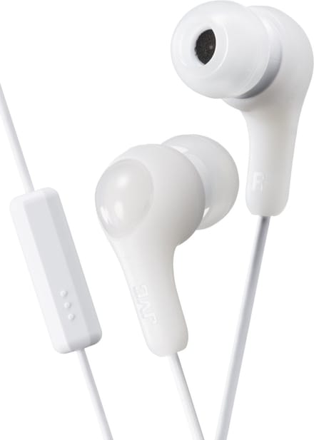 JVC HA-FX7-M "Gumy Plus" oordopjes met afstandsbediening en microfoon - Coconut White