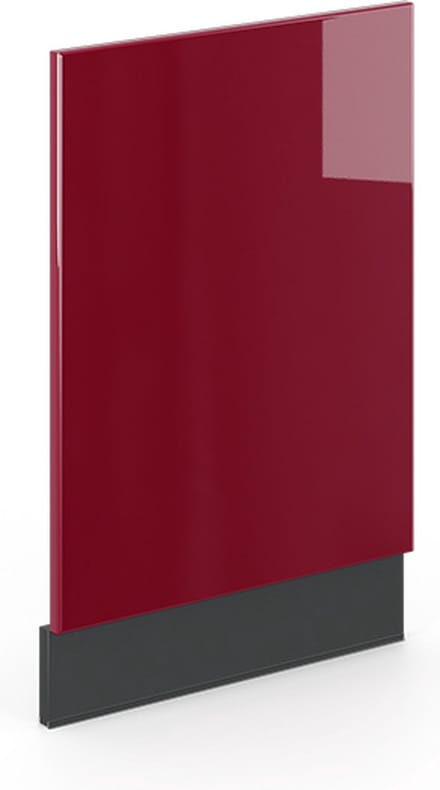 Vicco Fame-Line Frontpaneel – 45 cm zonder werkblad Bordeauxrode hoogglans