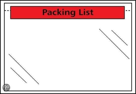 Raadhuis paklijstenvelop - 225x122mm - DL - Packing List - 1000 stuks - RD-310301