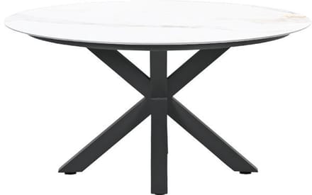 Garden Impressions Lowland Tuintafel Venice White - Ø150 cm