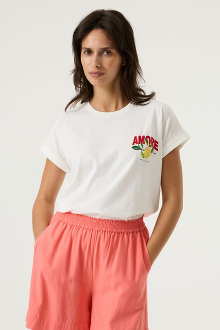 Dames-T-shirt met opdruk Garcia Regular Fit