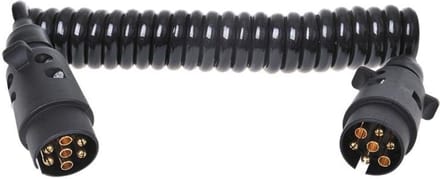 ProPlus spiraalkabel PVC 7-polig zwart 3 meter in blister