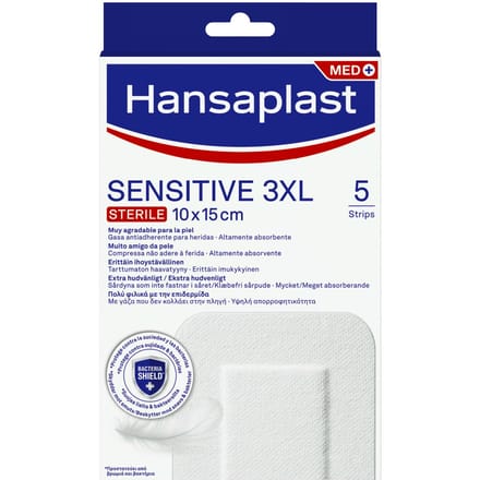 Hansaplast Sensitive 3XL 10 x 15 cm 5 st