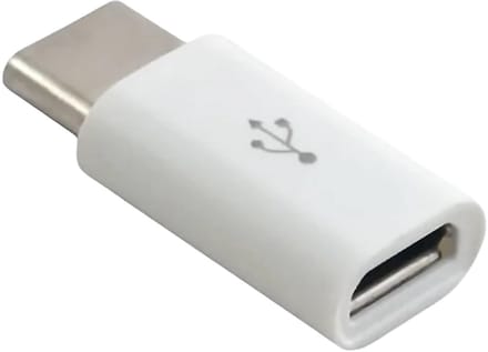 Ulanax® | Adapter - Micro USB-naar-USB C - Converter - Verloopstukje - Wit - 1 stuk