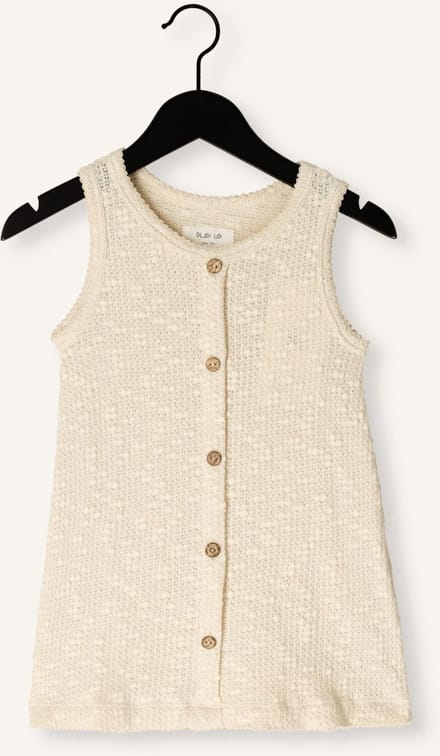 PLAY UP Embellihed Pique Unisex - Jurk - Ecru - Maat 68