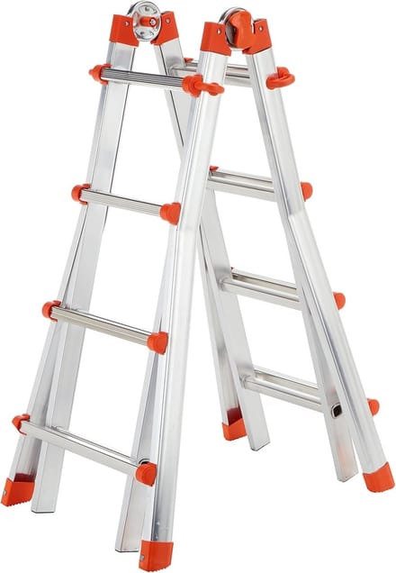 Telescopische Ladder Aluminium (4 + 4) - Multifunctioneel en Compact