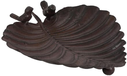 Vogelvoeder blad m/2 vogels 22x27cm