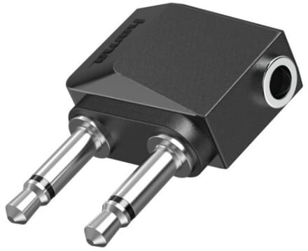 Hama Audioadapter 2x 3,5-mm-jack-stekker Mono - 3,5-mm-jack-kopp. Stereo