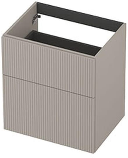 INK - Onderkast 2L A-sym Gelakt Gefr. Front - 600x450x650 Mm - Kasjmier Grijs