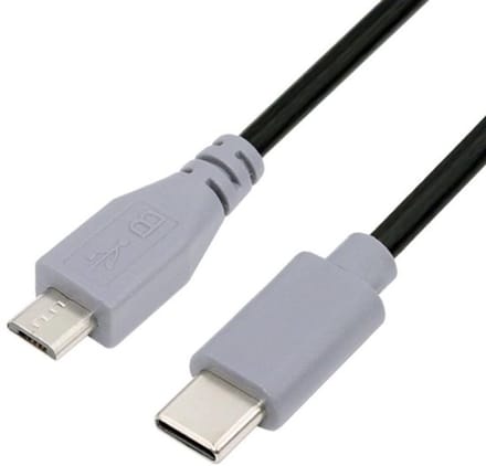 VT Goods - USB C naar Micro USB 2.0 Kabel - 1,0 m - Geschikt voor