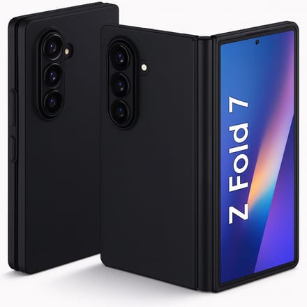 Hoesje geschikt voor Samsung Galaxy Z Fold 7 - Mat Back Case Zwart