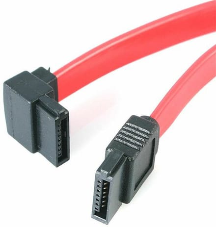 StarTech.com SATA to Left Angle SATA Serial ATA Cable - SATA cable - 30 cm