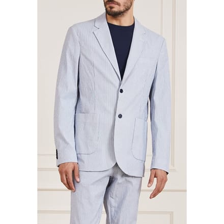 GUESS Marciano By  Grant Patch Pkts Blue And White Blazer Maat: 50 | Blazers Outlet | Heren | Blauw