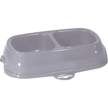 Dubbele anti-slip plastic bak voor katten Zolux