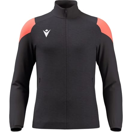 Macron Glory Vanir Top Full Zip Heren - Antraciet / Coral Fluor | Maat: S