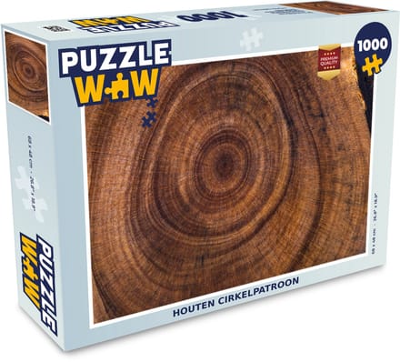 Puzzel Cirkel - Hout - Ringen - Legpuzzel - Puzzel 1000 stukjes volwassenen
