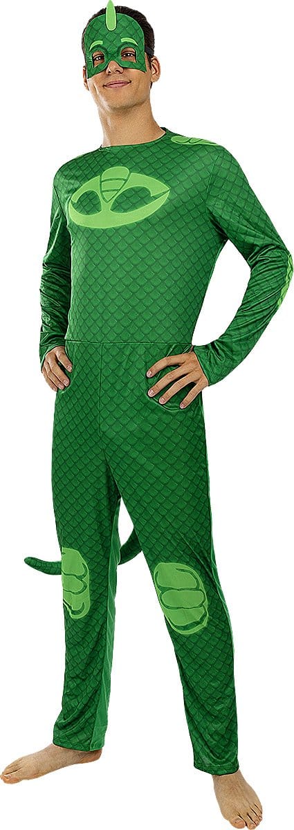 FUNIDELIA Gekko Kostuum voor mannen - PJ Masks - Maat: L - Groen