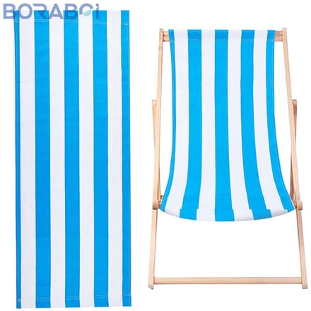 Strandsessel - Königsblauw - 115x43 cm - Katoen