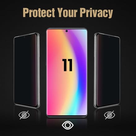 ShieldCase Tempered Glass Privacy Screenprotector geschikt voor Samsung Galaxy S20 - glazen screen protector - bescherming tegen krassen & stoten