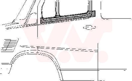 Van Wezel - PLAATWERKPANELEN AUTODEUR VOOR MERCEDES BENZ BUS 207-410 1977-1995 DUR102236VWAN