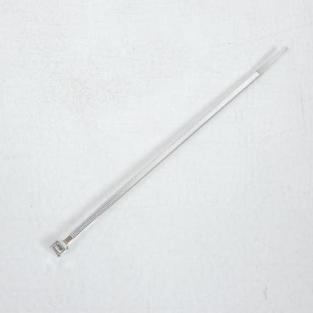 Lot 10 collier serrage cranté 200mmX4.6mm Chromé 3AS Racing pour moto