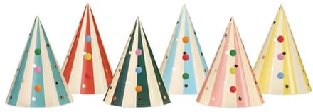 Party Hoedjes Met Pompons 16cm (6st)