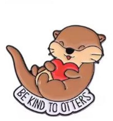Pin Broche - enamel pin - kledingspeld - Otter