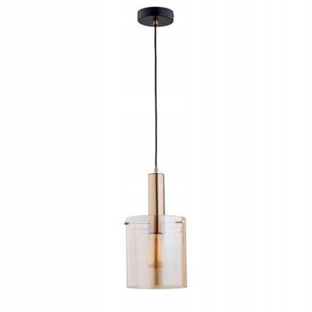 Alfa Calena Hanglamp Glas Amber/Goud E27