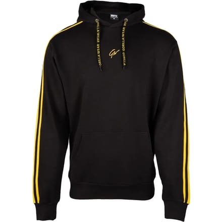 Gorilla Wear Banks Oversized Hoodie - Zwart/Geel - S