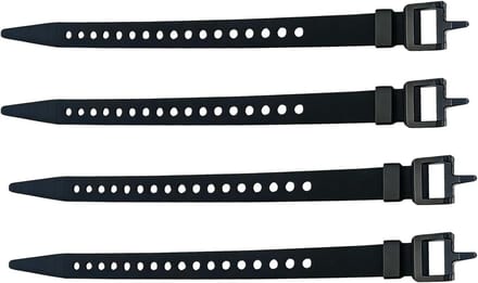 Kabelbinders - Verstelbare riemen - Veilige bevestiging - Snelle ontgrendeling - 4 stuks 30 cm - Zwart