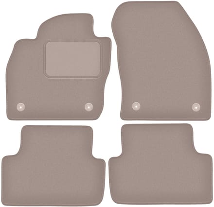 Beige velours vloermatten voor: Volkswagen T-Cross crossover (2019-)