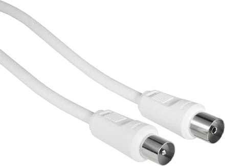 Hama 00182193, 1,5 m, Coax, Coax, Wit