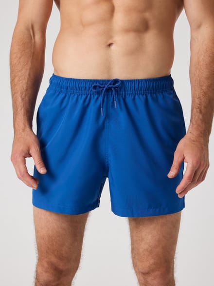 Björn Borg Solid Zwembroek Heren Zwemshort Mannen - Korter Model - 100% Gerecycled Polyester - Monaco Blauw - Maat M