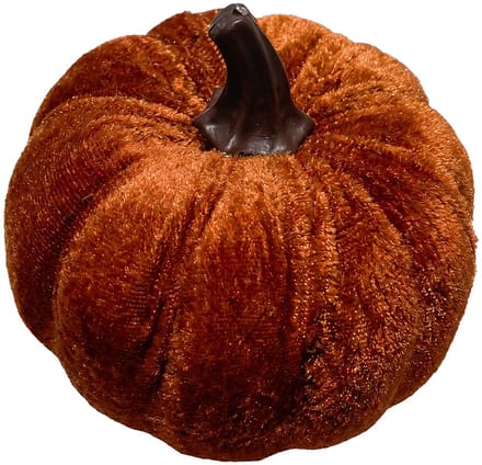 Clayre & Eef Decoratie Beeld Pompoen Bruin Synthetisch Herfst decoratie