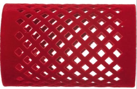 Efalock Fluwelen rollers lang rood 40mm 12st