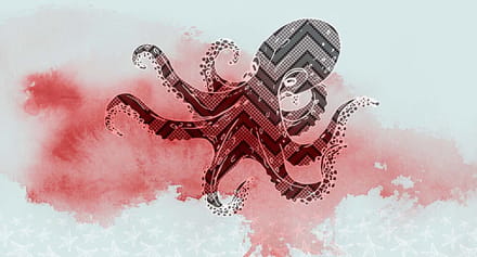Fotobehang OctopusDesign2 DD118240 A.S. Création Atelier 47 | Fotobehang