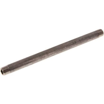 R 1/4'' RVS Dubbele Pijpnippel 20 Bar DIN 2982 - 180mm
