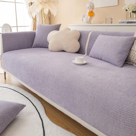 Chenille Sofakussen Modern Eenvoudig Anti-Kras Kussen Vier Seizoenen Universeel Antislip High-End Sofa Rugleuning Handdoek 70*70cm