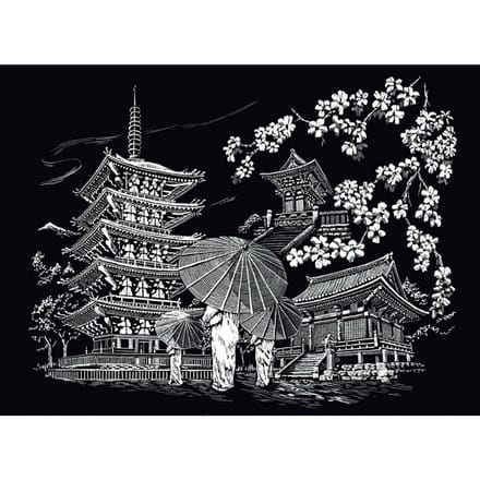 Krasplaat "Kyoto-tempel"