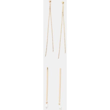 Stradivarius Set van 2 oorhangers  Goud OS