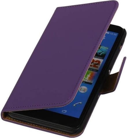 Sony Xperia E4 Effen Rood - Book Case Wallet Cover Hoesje