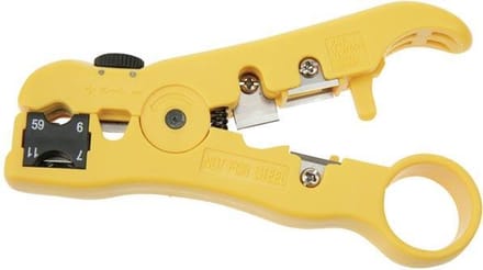Toolland Universele coaxkabel stripper, voor precieze stripping van diverse kabels