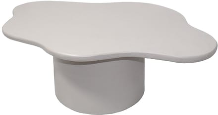 Vente-unique Salontafel van metaal - Crèmewit - POLENDRA