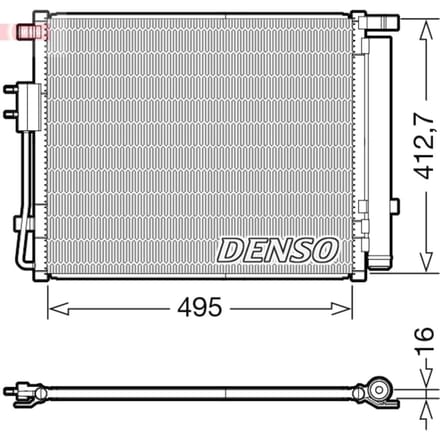 Condensator, airconditioning DENSO DCN41012
