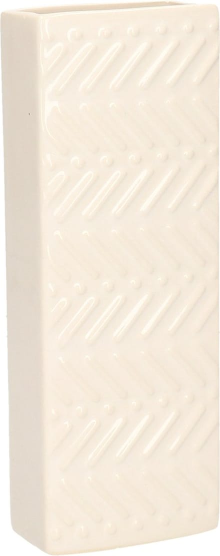 Gerimport Waterverdamper - creme wit - keramiek - 400 ml - radiatorbak luchtbevochtiger - 7,4 x 18,6 cm