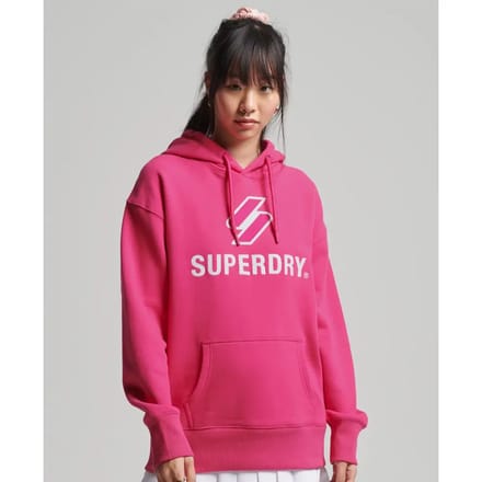 Superdry Dames Trui Code oversized hoodie met logo in appliqué