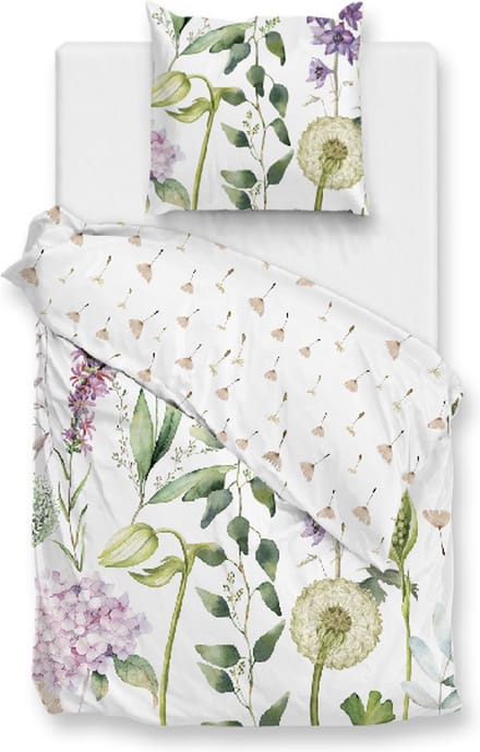 Zo! Home Dandelion Dekbedovertrek - Eenpersoons - 140x200/220 cm - white