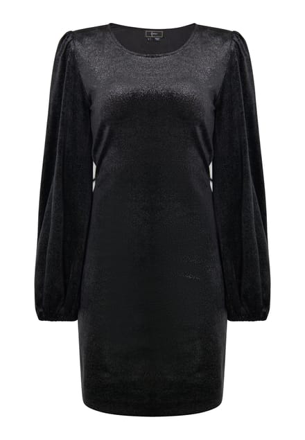 Faina Mini-jurk met lange mouwen Dames zwart